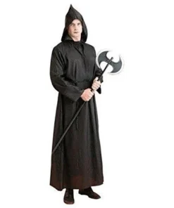 Peter Alan, Inc Men's Costumes Black Hooded Robe Monk Costume