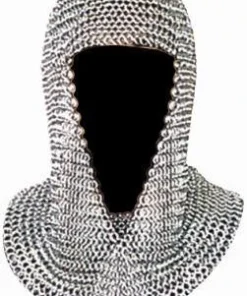 Creative Costuming Medieval Coif 15" Chainmail Metal Link Headpiece