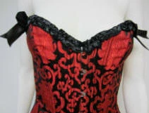 Creative Costuming Red Brocade Corset