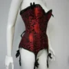 Creative Costuming Red Brocade Corset