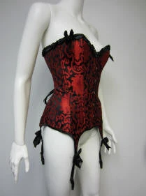 Creative Costuming Red Brocade Corset