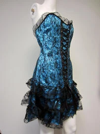 Creative Costuming Turquoise Corset Dress