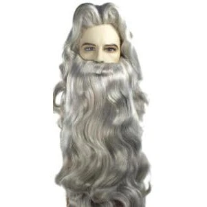 Morris Costumes Deluxe Wizard Wig & Beard Set
