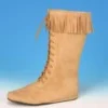 Creative Costuming Woman's Renaissance, Medieval Or Native American Indian Front Lace Boot