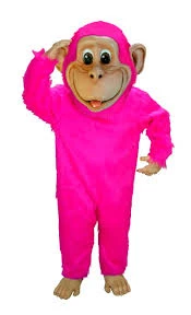 Creative Costuming Mascots Pink Chimp Mascot Costume