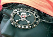 Creative Costuming Masks Pirate Skull & Crossbones Eyepatch