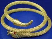 Creative Costuming Roman Or Egyptian Woven Snake Asp Metal Armband Armor & Weapons
