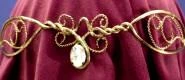 Creative Costuming Twist Circlet Clear Accent Stone Royalty