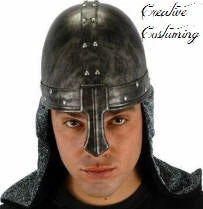 Creative Costuming Armor & Weapons Black Knight Helmet / Medieval Knight Crusader Cosplay Costume Helmet Hat