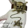 Creative Costuming Pirate Skull & Cross Swords Bracelet & Ring Set