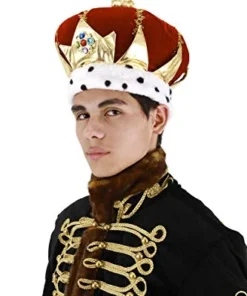 Creative Costuming King Crown / Red Royal King Hat Royalty