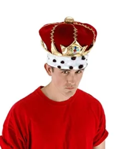 Creative Costuming King Crown / Red Royal King Hat Royalty