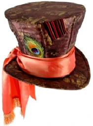 Creative Costuming Top Hats Mad Hatter Hat With Hair - Disney