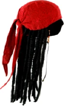 Creative Costuming Disney Jack Sparrow Pirate Scarf W/Dreadlocks