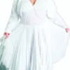 Creative Costuming Marilyn Monroe White Halter Dress Costume - Plus Size