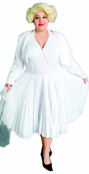 Creative Costuming Marilyn Monroe White Halter Dress Costume - Plus Size