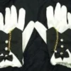 Creative Costuming Gloves Tuxedo Glove With Cuff & Chain