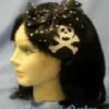 Creative Costuming Royal Fascinator Clip On Head Piece With Skull & Crossbones
