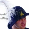 Creative Costuming Pirate Hat SIM Wool W/ 12" Chandelle Feather Plume