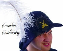 Creative Costuming Pirate Hat SIM Wool W/ 12" Chandelle Feather Plume