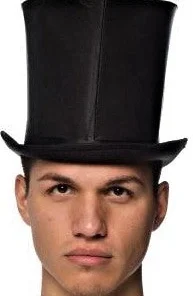 Creative Costuming Satin Curved Bell Top Hat Top Hats