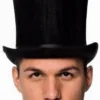 Creative Costuming Top Hats Suede Curved Bell Top Hat