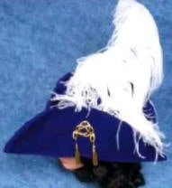 Creative Costuming Deluxe Velvet Swashbuckler Hat W/Ostrich Plume Or Pirate Hat Medieval