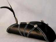 Creative Costuming Deluxe Faux Leather Pirate Hat W/Braided Trim & Feather Ahoy Me Hearties!