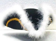 Creative Costuming Ahoy Me Hearties! Tricorne Hat Felt With White Marabou Trim