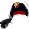 Creative Costuming Fancy Pirate Hat With Black Wig And White Boa Trim Ahoy Me Hearties!