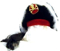 Creative Costuming Fancy Pirate Hat With Black Wig And White Boa Trim Ahoy Me Hearties!