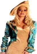 Creative Costuming Velvet Tri-Corner Pirate Hat-Ladies