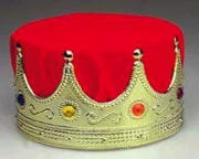Creative Costuming Royalty King's Crown Deluxe Velvet W/Lining