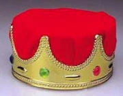Creative Costuming Child's King's Crown Deluxe Velvet W/Lining