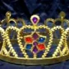 Creative Costuming Interlocking Crown With Colored Stones Royalty