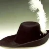 Creative Costuming Medieval Musketeer, Cavalier, Swashbuckler Hat W/Ostrich Plume