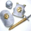 Creative Costuming Crusader Armour Set - Silver Armor & Weapons