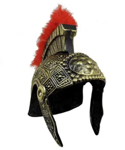 Creative Costuming Roman Helmet W/Red Feather Trim Armor & Weapons