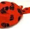 Creative Costuming Red Pirate Bandana W/Black Skulls