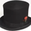 Creative Costuming 6.5" Tall Wool Felt Flared Top Hat