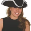 Creative Costuming Wool Felt Tricorne / Colonial Tricorn Hat