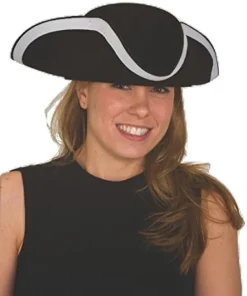 Creative Costuming Wool Felt Tricorne / Colonial Tricorn Hat