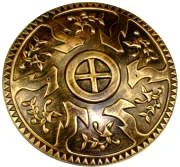 Creative Costuming Armor & Weapons Gold Round Shield Armour