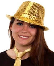 Creative Costuming Sequin Fedora Hat