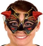 Creative Costuming Masks Devil Mask - Black & Gold