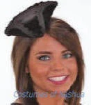 Creative Costuming Mini Black Velvet Tricorn Headband Pirate Or Colonial Hat
