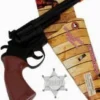Creative Costuming Cowboy Gun & Sheriff Badge Set Armor & Weapons