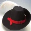 Creative Costuming Musketeer, Cavalier, Swashbuckler Hat W/Ostrich Plume Medieval