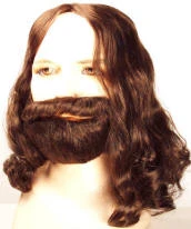 Creative Costuming John Lennon/George Harrison Style Wig Biblical Wig, Beard & Mustache Set Discount Version