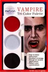 Creative Costuming Mehron Tri Color Vampire Makeup Palette